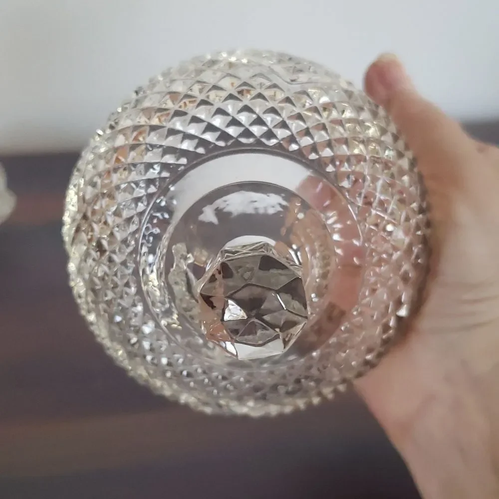 Gorgeous Vintage Avon Fostoria Crystal Covered Dome Butter Dish